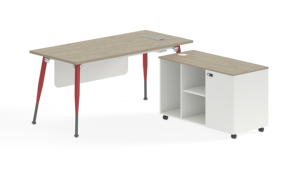 Venta caliente Mesa de oficina ejecutiva con cajones Muebles Escritorio administrativo Gerente Escritorio de oficina ejecutiva Ceo Mesa de jefe de lujo - Product Image 2