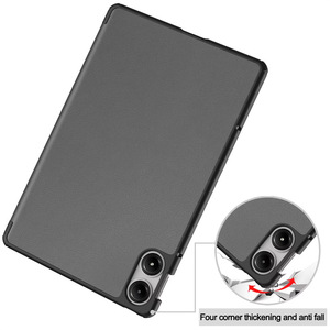 เคสแท็บเล็ตหนังบางป้องกันการกระแทกแบบพับสามตอนสำหรับ Xiaomi redmi Pad 2 5 6S 7S Pad2 poco <span class=keywords><strong>Pro</strong></span> 12.4 - Product Image 4