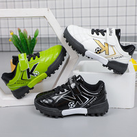 Nouvelles chaussures de football pour enfants en gros, vente en gros, usine OEM, chaussures de football TF personnalisées pour garçons avec fermeture auto-agrippante