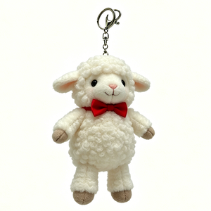 Llavero de pingüino de peluche personalizado con lazo rojo, juguete de peluche suave para niños unisex de 11 cm a 30 cm - Product Image 2