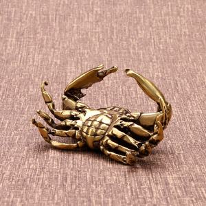 Nouvelle conception de vente d'artisanat en laiton en forme de crabe, statue de crabe, artisanat en métal. - Product Image 5