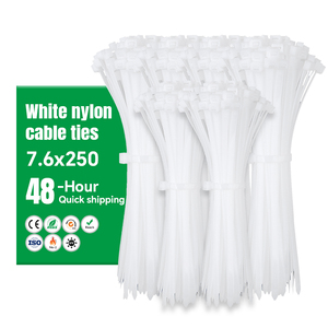 สายรัดเคเบิลไนลอนหนาพิเศษ ทนไฟ ขนาด 7.6x250 มม. แบบล็อคตัวเอง แรงดึงสูง ทนทานต่อการสึกหรอ ป้องกันการเสื่อมสภาพ - Product Image 1