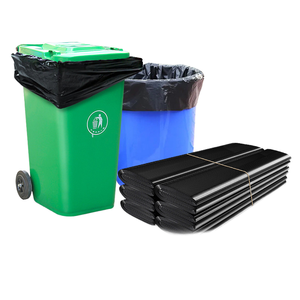 Sacs poubelle en plastique épais jetables noirs de grande taille pour les fabricants personnalisés, les restaurants, les hôtels, l'emballage des déchets - Product Image 1