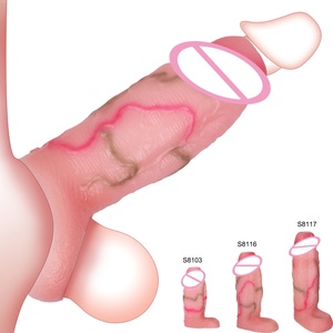 SXXY Open Ended Realistic Penis Sleeve Cock Sheath Extender for Men Penis Enlargement Cock Sleeve Hollow <b>Dildo</b> Sex Toys for Men - Product Image 3