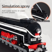 Mould King 12005 Train RC technique motorisé SL7 Asia avec rails de construction en briques, jouets pour enfants