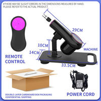 Machine sexuelle télécommandée, vibrateur télescopique à 20 fréquences, gode télescopique automatique de 6 cm, machine de masturbation vibrante
