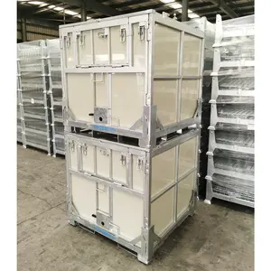 Heavy-Duty thép không gỉ và dây thép nhẹ lồng công suất cao kho hộp kim loại bin lưu trữ <span class=keywords><strong>container</strong></span> - Product Image 1