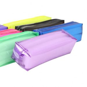 กล่องดินสอสำหรับนักเรียน  กระเป๋าใส่ปากกาสีสันสดใส  ความจุขนาดใหญ่  วัสดุ PVC  มองเห็นได้ชัดเจน  ซองใส่ดินสอ  อุปกรณ์เครื่องเขียน  รับทำโลโก้ตามสั่ง - Product Image 2