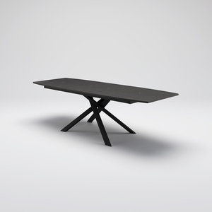 Mesa de comedor rectangular de gama alta italiana más vendida, muebles para el hogar, característica extensible con tapa de melamina en forma de barril - Product Image 1