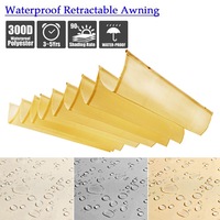 Voile d'ombrage télescopique imperméable pour jardin, terrasse, pergola extérieure, abri de voiture, protection solaire