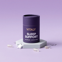 Tube vide d'emballage de capsules de collagène de complément alimentaire écologique recyclable de papier de carton de Kraft de poudre pour le pot de capsule