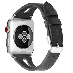 Yida-Correa de reloj inteligente de cuero genuino para <span class=keywords><strong>apple</strong></span> iwatch, 8, 7, 6, <span class=keywords><strong>5</strong></span>, 4, 3, 2, 1 SE - Product Image 4