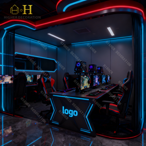 Design Moderno per Sale Giochi e Internet Café con Mobili Ergonomici e Durevoli per Club di Gaming, Incluso Tavolo per Computer - Product Image 4
