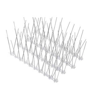 Grillage <span class=keywords><strong>anti</strong></span>-oiseaux en acier inoxydable, longueur 60 cm, 75 pointes en acier galvanisé, dissuasif contre les <span class=keywords><strong>mouches</strong></span>, piège antiparasitaire, élimine les pigeons et autres animaux - Product Image 2