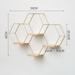 Fabricante decoraciones <span class=keywords><strong>de</strong></span> <span class=keywords><strong>pared</strong></span> nórdicas ins estante <span class=keywords><strong>de</strong></span> almacenamiento hexagonal hogar dormitorio restaurante colgante <span class=keywords><strong>de</strong></span> <span class=keywords><strong>pared</strong></span> - Product Image 1