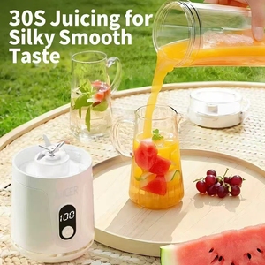 Portable Stainless Steel AC Motor <b>Juicer</b> USB Rechargeable <b>Mini</b> for Car RV Hotel Outdoor Household Use Bestseller - Product Image 2