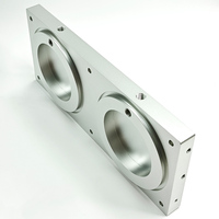 Precise Alignment CNC Machining OEM Aluminum Milling Drilling Sheet Fabrication Metal Silver Anodize Tolerance Custom Parts