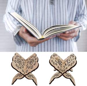 Foldable Wooden <strong>Quran</strong> Book <strong>Stand</strong> with Intricate Carvings - Product Image 3