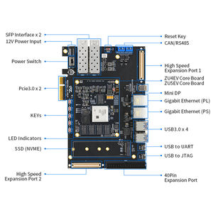 PZ-ZU4EV-KFB PZ-ZU5EV-KFB <span class=keywords><strong>AI</strong></span> Edge Computing scheda di sviluppo con Zynq UltraScale + FPGA DDR4 EMMC QSPI FMC PCIe SFP - Product Image 2