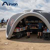 Tente gonflable Airvon avec base en PVC et tissu résistant aux UV pour les grands événements en plein air