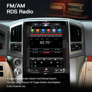 HFMidia Autoradio 12,1 pouces avec écran vertical, unité multimédia vidéo pour Toyota Land Cruiser 2008-2015, CarPlay sans fil - Product Image 3