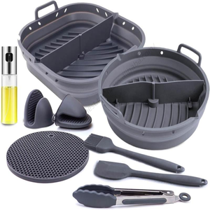 Lot de moules de cuisson carrés réutilisables en silicone antiadhésif, compatibles micro-ondes, pour la cuisson et comme doublures de pot, vente en gros - Product Image 3