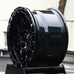 Rines Beadlock de 17 y 18 Pulgadas, 5x114.3, 5x120, de Aluminio Forjado, Completamente en Negro Brillante, Estilo Clásico para <span class=keywords><strong>BMW</strong></span> M3 E30 <span class=keywords><strong>E90</strong></span> Mustang GT - Product Image 4