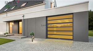 Portes sectionnelles pliantes en verre à cadre en aluminium motorisées Andexin pour entrée double de <span class=keywords><strong>garage</strong></span> - Product Image 3