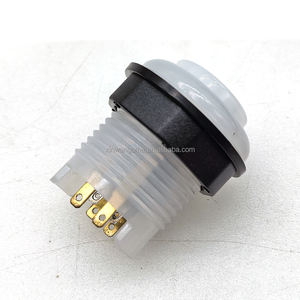 Pulsante Rotondo da 28mm con Foglia d'Oro e Illuminazione RGB 3.3v, Pulsante in Plastica Bianca per Macchine da Gioco Arcade, Slot Virtuali e Flipper - Product Image 3