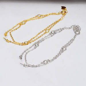 S925 Silver Double-Layered Through Hole Beads DIY Jewelry Accessories for Women's Fashion <b>Bracelets</b> with <b>Pearls</b> - Product Image 1