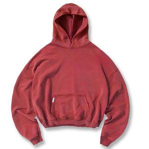 Sudadera con Capucha Unisex Vintage con Logotipo Personalizado OEM, Lavado Ácido, para Hombre, Estilo Urbano, Bordado e Impresión, Diseño Unisex, Sudadera con Capucha Lisa con Lavado Ácido - Product Image 1