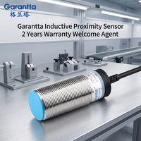Sensor Proximitas Induktif M30 dengan Jangkauan Deteksi Jauh, Tipe Flush dan Non-Flush, Housing Stainless Steel, Saklar Posisi Proximitas