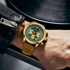 Montres personnalisées avec logo pour hommes, mouvement à quartz japonais, bracelet en cuir, prix des montres - Product Image 5