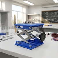Table élévatrice à ciseaux Lab Jack à réglage manuel de la hauteur pour équipement de laboratoire de physique, matériel pédagogique et ressources d'enseignement