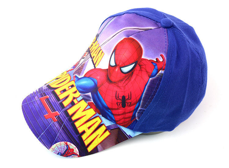 Gorro de tela Aml, diseño Spider-Man, color azul.