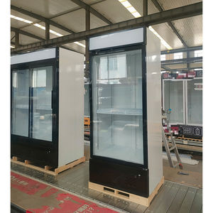 Réfrigérateur de boissons gazeuses de congélateur d'affichage de porte en verre de prix d'usine en gros avec le refroidisseur droit de boisson de bonne qualité - Product Image 2
