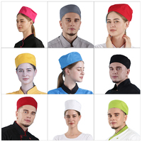 Bonnet de chef cuisinier de cuisine, unisexe, ouvrier de l'industrie alimentaire, serveuse et serveuse