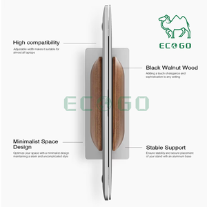 โต๊ะไม้แบบพกพาปรับได้แท่นวางโน้ตบุ๊คคอมพิวเตอร์ตั้งโต๊ะไม้แนวตั้ง - Product Image 3