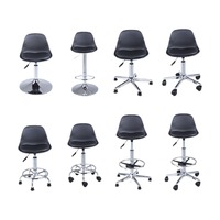 Chaise de bureau industrielle réglable en mousse PU, tabouret en tissu ESD, chaise de laboratoire antistatique, chaise de salle blanche antistatique, chaise ESD sécurisée