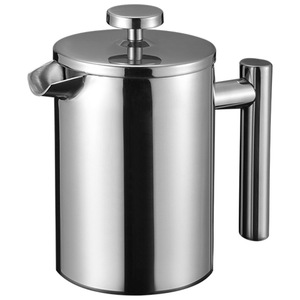Cafetière à piston en acier inoxydable Kafei Shi 350ml 800ml 1000ml à double paroi avec filtre en maille pour usage extérieur - Product Image 5