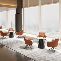 Canapé de bureau modulaire en cuir simple, éco-responsable, avec structure en bois massif, éponge haute densité, design moderne pour la maison, le bureau et le salon