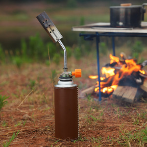 Pistolet à flamme court Hm en acier inoxydable, allumeur portable pour la cuisson en extérieur, outil pour barbecue au charbon de bois - Product Image 3