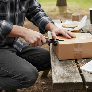 سكين تخييم تكتيكي برية للمغامرات البرية من OEM ، سكين محمول ، سكين جيب قابلة للطي مع مقبض طباعة ثلاثية الأبعاد - Product Image 5