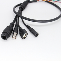 Câble CCTV RJ45 + DC + USB + BNC prend en charge toutes les AF-U de carte de caméra IP