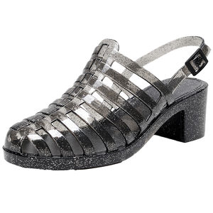 Sandalias de Plataforma Transparentes de Cristal, Ligeras y Transpirables, con Tacón Alto, para Mujer, Ideales para Fiestas - Product Image 1
