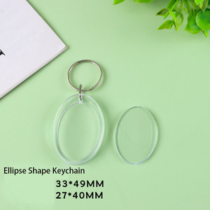 Porte-clés en acrylique personnalisés de formes variées, pendentifs souvenirs personnalisés pour sacs, cadeaux promotionnels en gros - Product Image 2