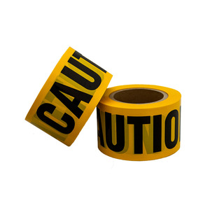 Caution Warning <b>Tape</b> 2 In Width Polyethylene Hazard Safety Barrier <b>Tape</b> - Product Image 1