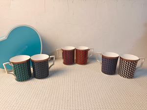 Tasse à café en céramique de luxe rétro européenne en gros, capacité 350 ml, tasse créative Phnom Penh pour la maison - Product Image 2