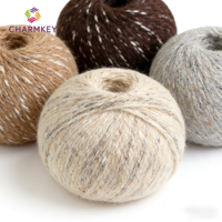 Yarn Craftsman 2NM Wool Sequin Polyester Blended Spun Yarn Hand-crochet DIY Sequin Mohair Dyed Napped