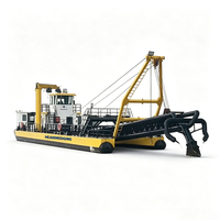 Drague à aspiration diesel haute efficacité, profondeur 9 m, pour dragage de sable de rivière, avec pompe et moteur, pour l'extraction de sable de construction